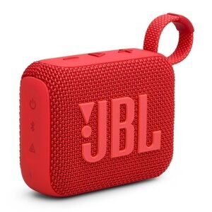 JBL Go 4 Waterproof Bluetooth Speaker, Red